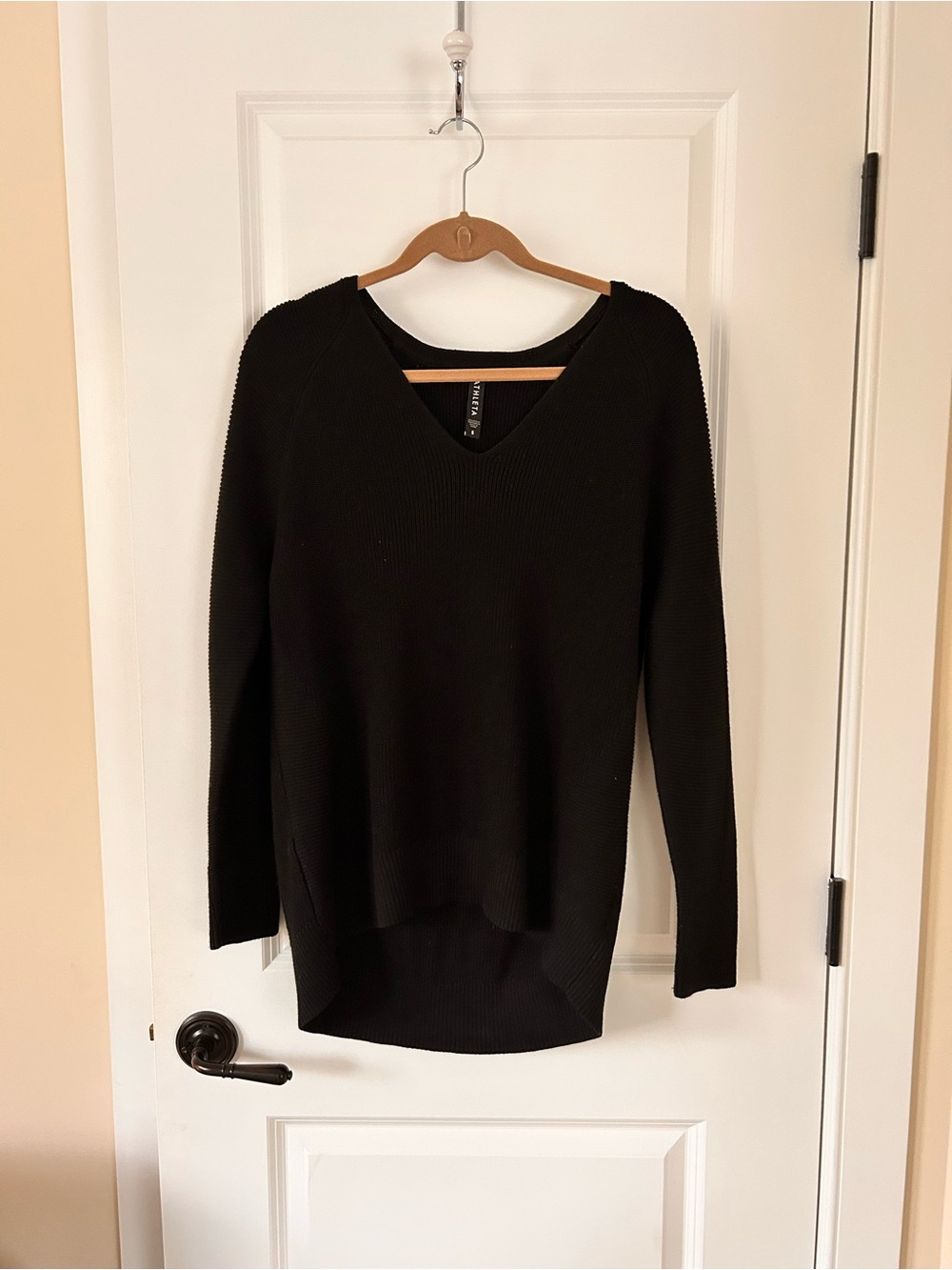 Athleta black V-Neck Women's Sweater